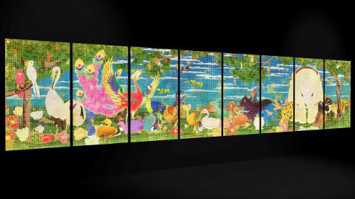 日本科学未来館　企画展　　　　　　　　　　　　　　　　　　　「チームラボ　踊る！アート展と、学ぶ！未来の遊園地」